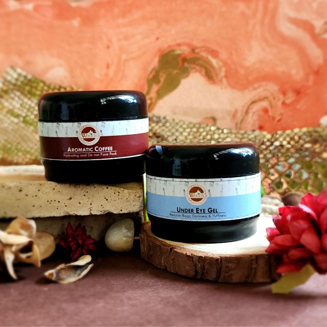 Under-eye care, dark circle treatment, puffiness reduction, natural under-eye gel, hydrating eye gel, anti-aging eye gel, rejuvenating eye care, eye treatment gel, coffee for dark circles, soothing eye gel, natural under-eye mask, caffeine-based eye products, under-eye skin care, fresh eye look, eye gel for tired eyes, brightening eye products