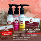 Travel-friendly skincare kit, portable beauty essentials, compact skincare set, natural face wash, nourishing shampoo, sun protection lotion, on-the-go skincare, travel size skincare kit, eco-friendly beauty products, paraben-free skincare, chemical-free beauty kit, vegan beauty essentials, aloe vera face wash, rose face wash, refreshing face packs, skincare for travel
