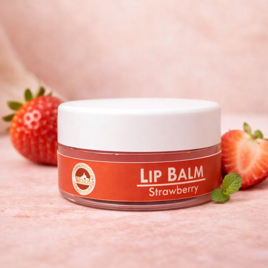 Hydrating lip care, strawberry-scented lip balm, soft and smooth lips, natural lip moisturizer, lip balm for dry lips, fruity lip balm, nourishing lip care, long-lasting hydration, glossy and supple lips, lip balm with natural ingredients, gentle lip repair, everyday lip balm, non-sticky formula, lips protection from dryness, pocket-friendly lip care, sweet strawberry fragrance, natural tinted balm, eco-friendly lip balm, lip care for all seasons, revitalized and moisturized lips